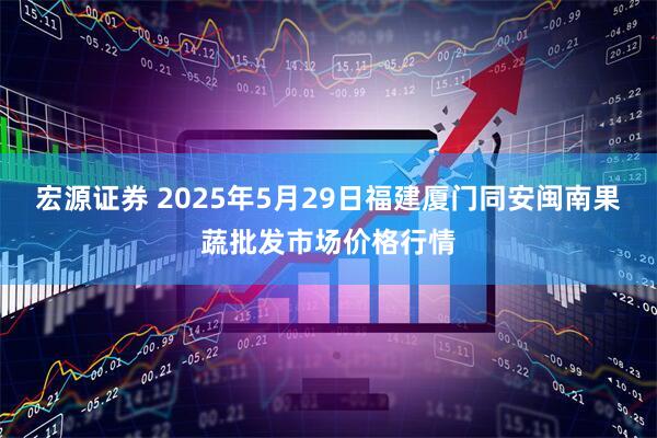 宏源证券 2025年5月29日福建厦门同安闽南果蔬批发市场价格行情