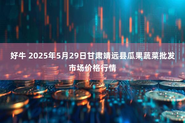 好牛 2025年5月29日甘肃靖远县瓜果蔬菜批发市场价格行情