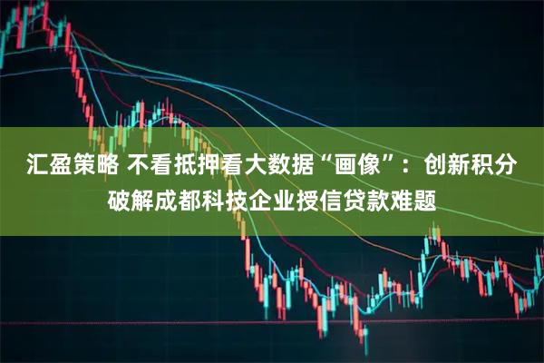 汇盈策略 不看抵押看大数据“画像”：创新积分破解成都科技企业授信贷款难题