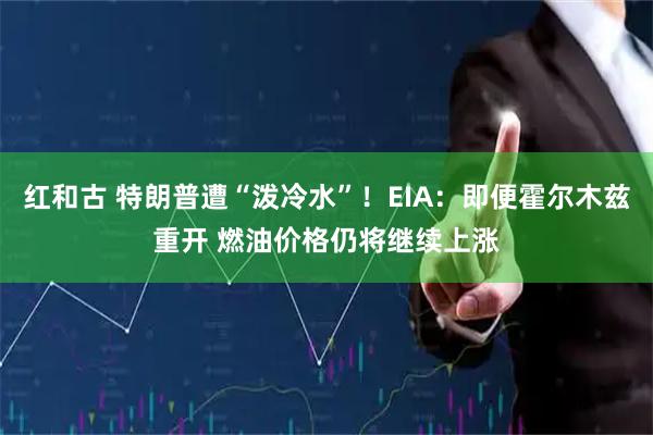 红和古 特朗普遭“泼冷水”！EIA：即便霍尔木兹重开 燃油价格仍将继续上涨